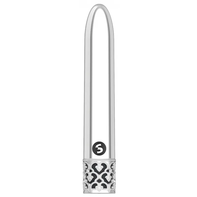 Royal Gems Mini Vibro Shiny 11cm Argenté